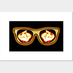 Fire Glasses Posters and Art